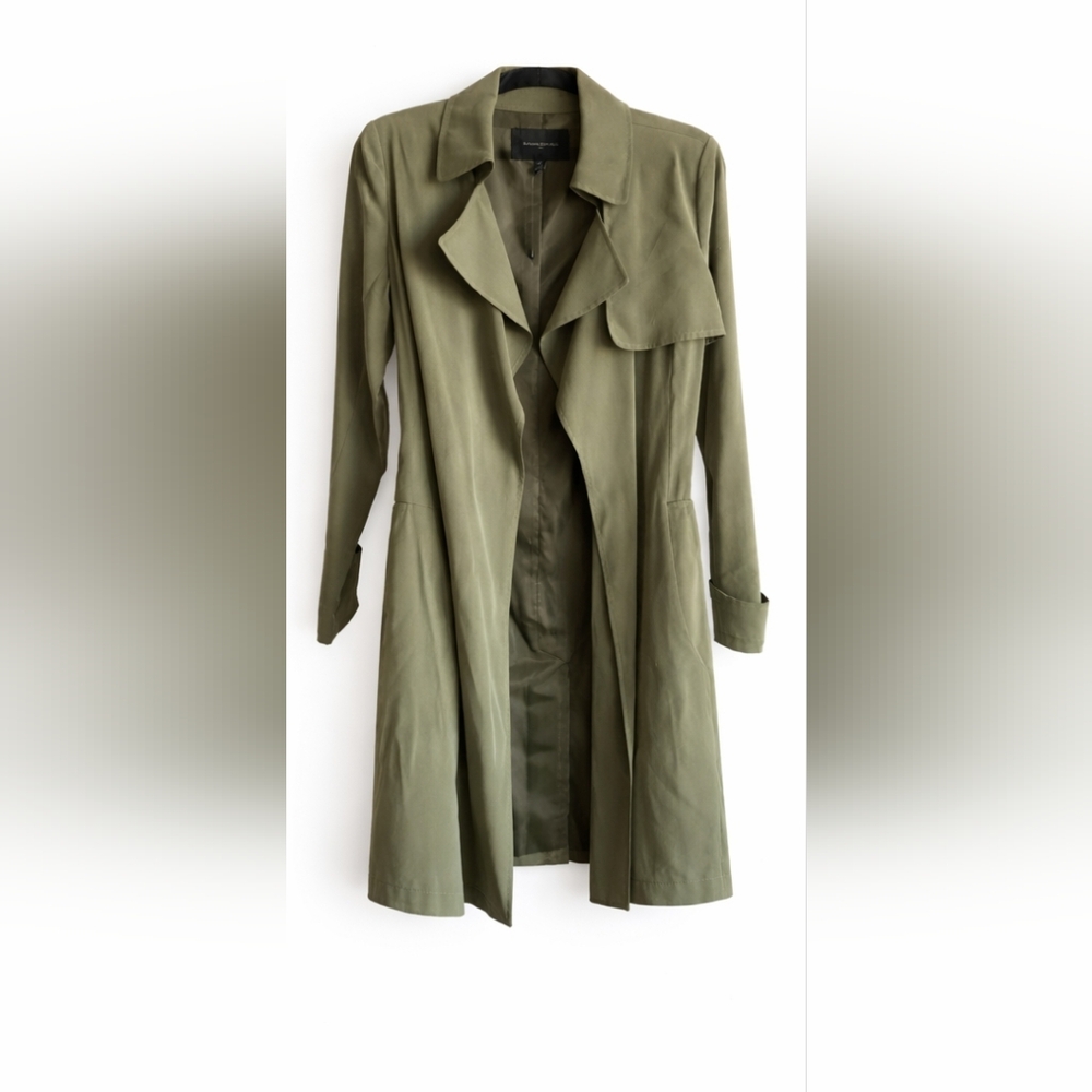 Olive Green Women's Trench Jacket